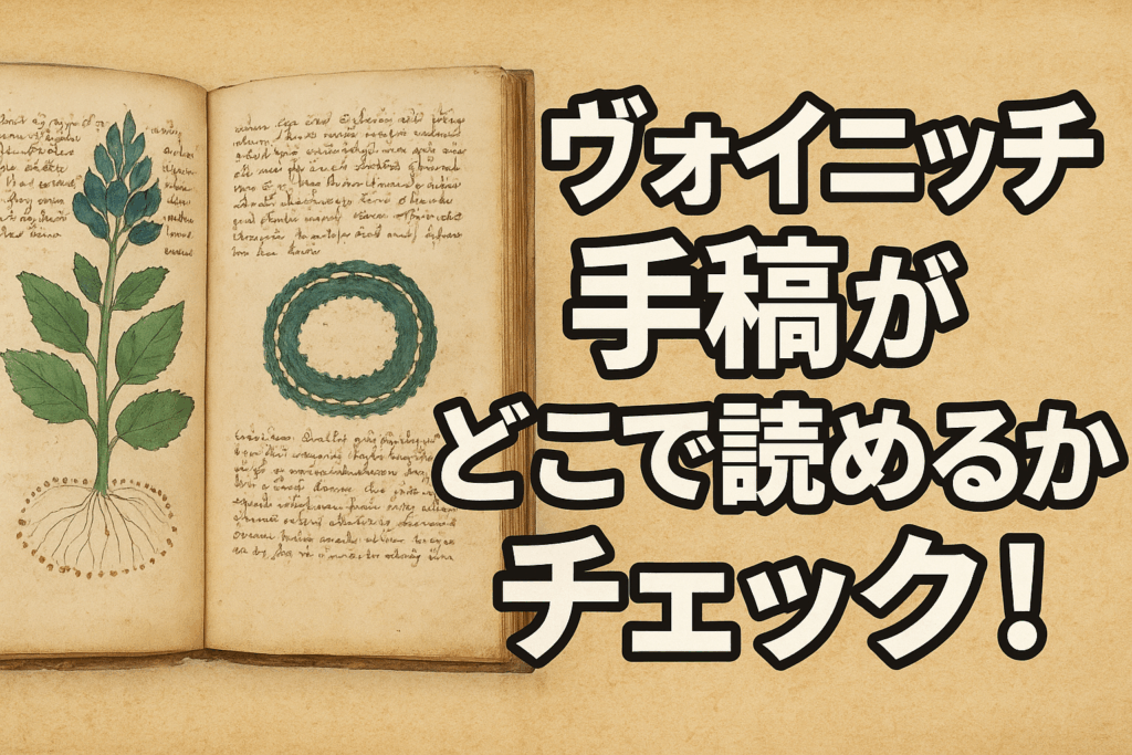 ヴォイニッチ手稿がどこで読めるかチェック！