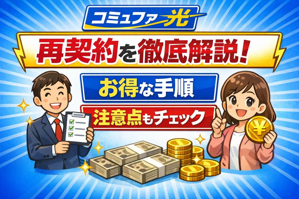 フレッツ光の再契約で損をしない！特典と工事費の全知識